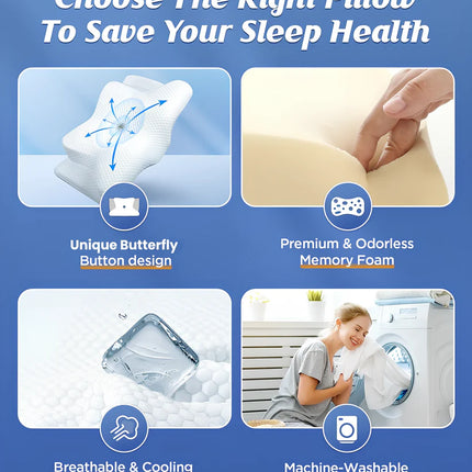 HeadNest® Cervical Memory Foam Pillow